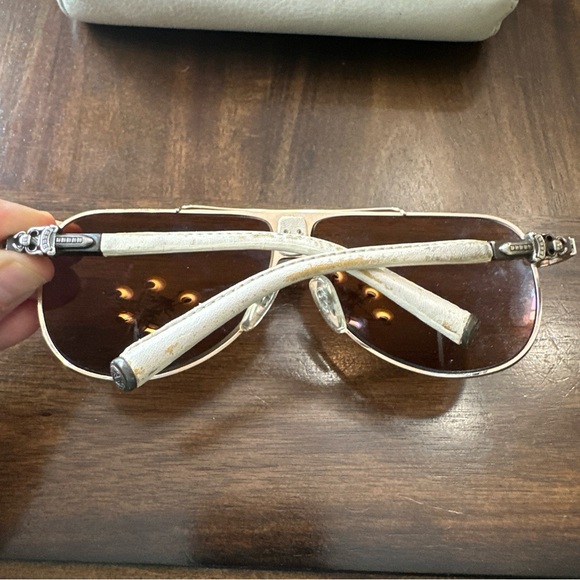 Chrome Heart Sunglasses. Double D. White - Picture 11 of 16